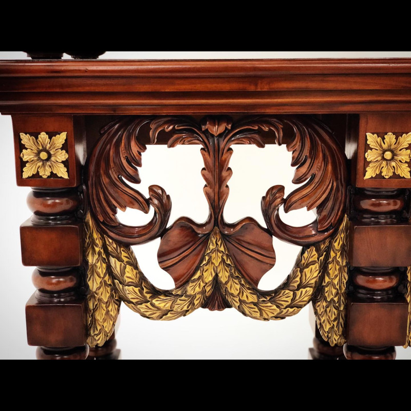 Tủ trang trí 2 phần vẽ hoa