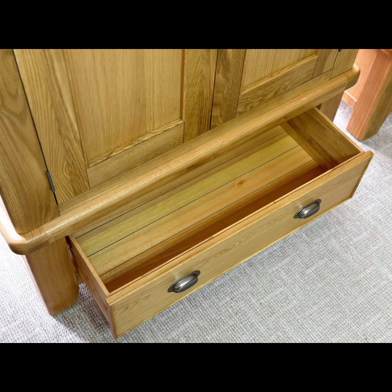 Tủ áo sồi Mỹ - 2 cánh 