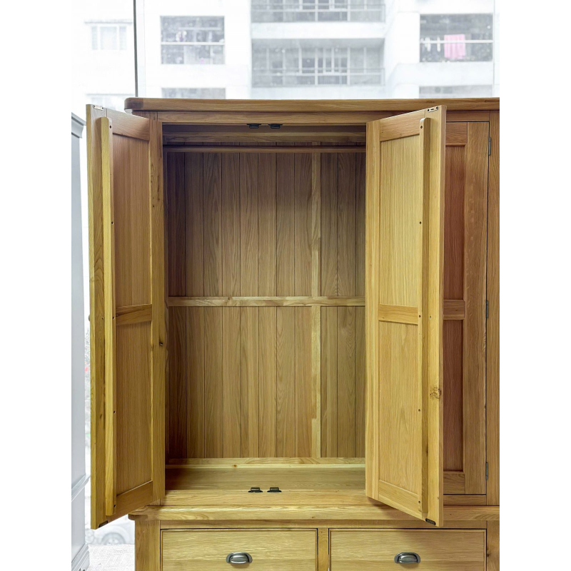 	Tủ áo sồi Mỹ - 3 cánh 