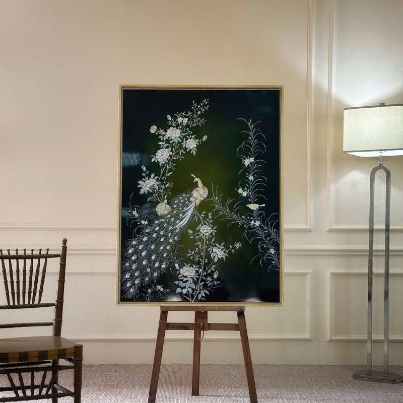 	Tranh SM Đôi chim và Hoa phù dung