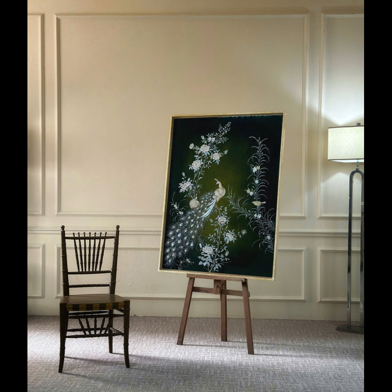 	Tranh SM Đôi chim và Hoa phù dung