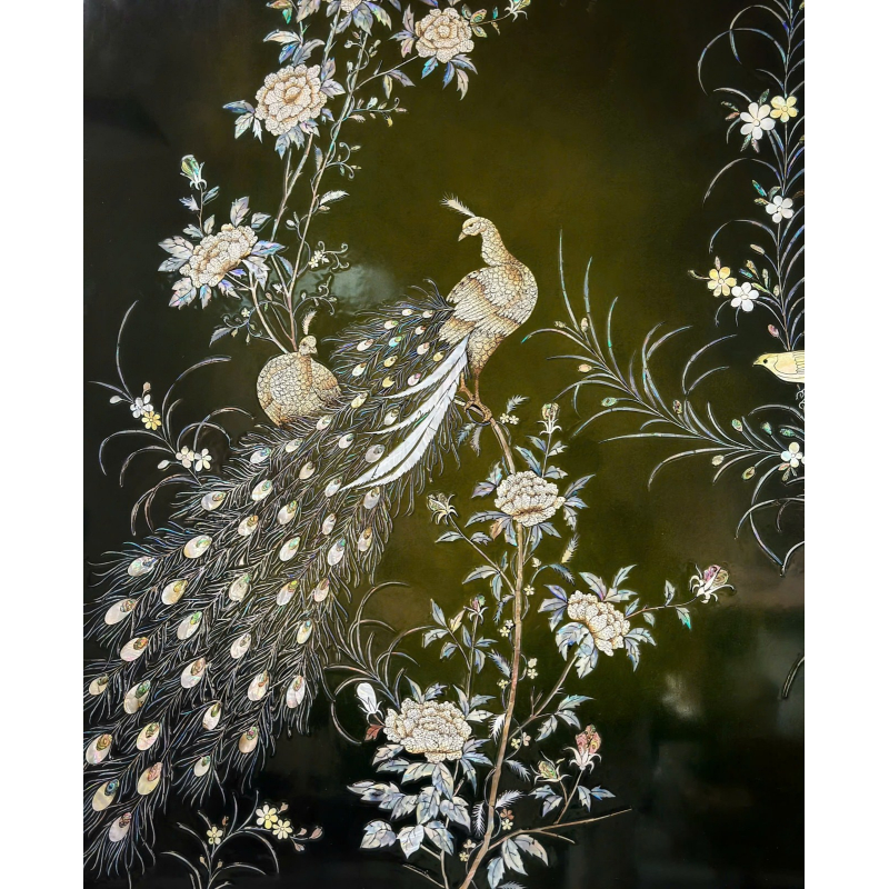 	Tranh SM Đôi chim và Hoa phù dung