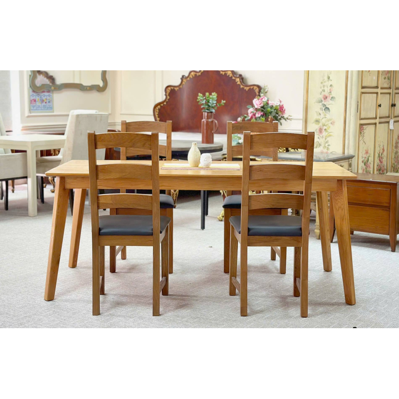 Bộ bàn ăn sồi Korea