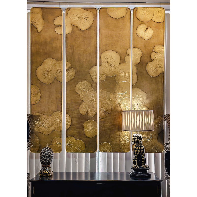 Bộ tranh sen 4 tấm 